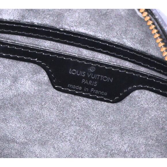 Louis Vuitton Soufflot Epi Handbag M52222 Black Leather LV logo Engraved - Picture 8 of 9